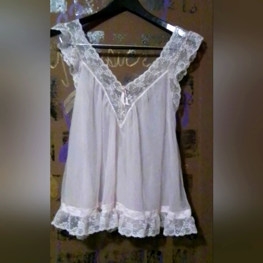 WMN Pink Chiffon Lingerie